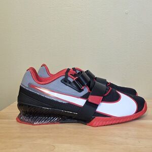 Nike Romaleos 4 Weightlifting Shoes Black Red CD3463-003 Men's Size 12